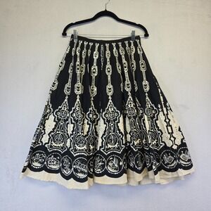 Miss Me Sweet Skirt Women S Black Sequins A Line Flowy Boho Festival Tribal Knee